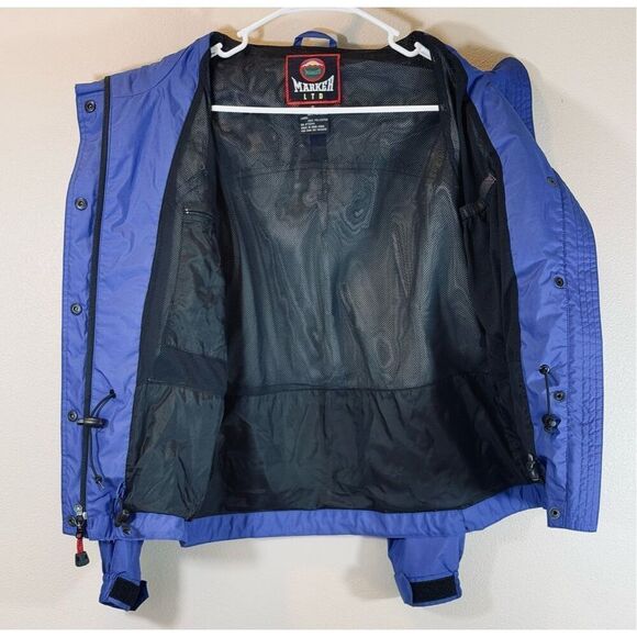 Vintage Marker LTD Vertical Ski/Snow Blue Jacket W/Detachable Hood Women’s 6 - Picture 7 of 14